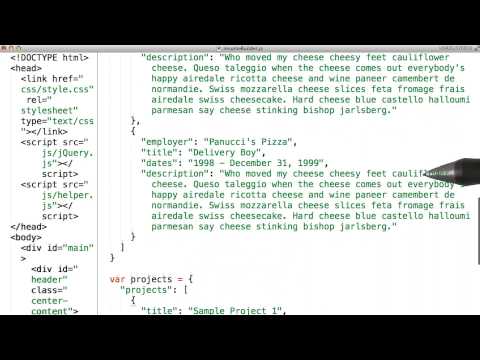 All the Resume Sections Solution JavaScript Basics