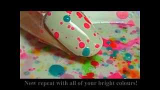 Fun and Easy Splatter Party Nail Tutorial