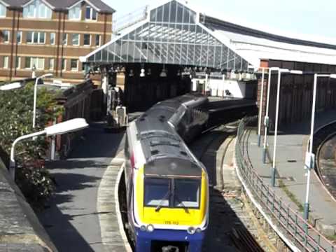 T64-V03-Arriva Trains Wales - 175112 Departing Holyhead / Caergybi