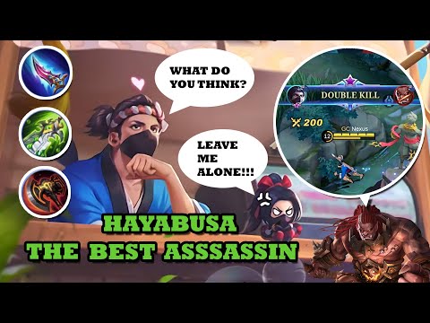 HAYABUSA STILL THE BEST ASSASSIN ? 🐱‍🚀| BEST BUILD 2022 | MLBB