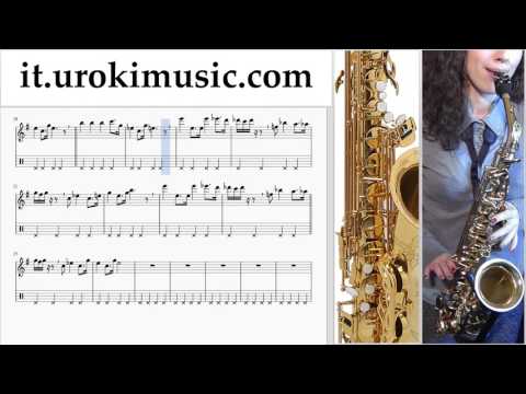 Corso di Sassofono Contralto Star Wars - Imperial March Tablature Tab Parte#2 um-i276