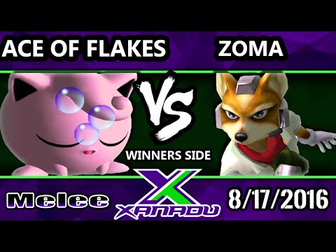 S@X 163 - Zoma (Fox) Vs. Ace Of Flakes (Jigglypuff) SSBM Tournament - Smash Melee