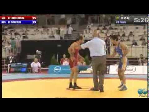 1/4 Finale Freestyle 55 Kg (GEO) Giorgi EDISHERASHVILI vs (RUS) Nariman ISRAPILOV