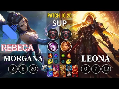 DRX Rebeca Morgana vs Leona Sup - KR Patch 10.25