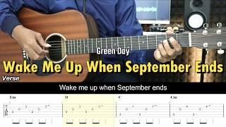 Wake Me Up When September Ends - Green Day | EASY Guitar Tutorial with Chords / Lyrics