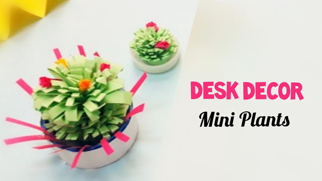 Desk Decor | Mini Plants | Cute Diy Crafts