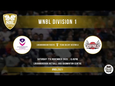 WNBL1: Loughborough Riders vs Team Solent Kestrels - 07.11.20
