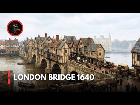 Inside Old London Bridge — Life Above the Thames (1640)