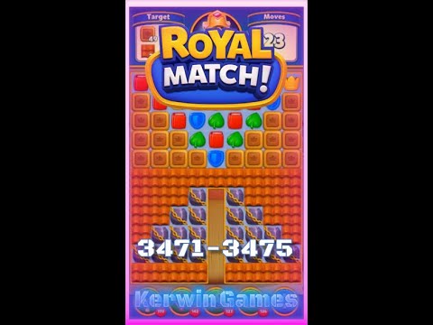 Royal Match Level 3471 3472 3473 3474 3475 - No Boosters Gameplay
