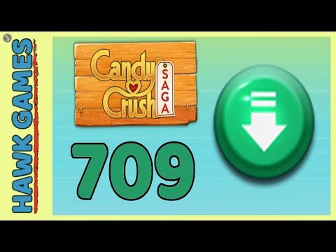 Candy Crush Saga Level 709 (Ingredients level) - 3 Stars Walkthrough, No Boosters