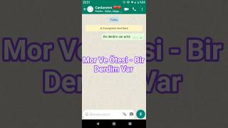 (Gerçek değil) Bir Derdim Var Wattsapp klip 🖤