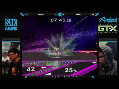 Runback 2017 Losers Quarters - P1|Duck (Samus) vs Medz (Falco/Captain Falcon)