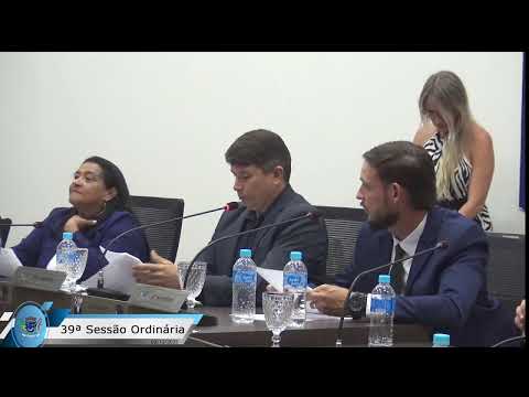 39ª Sessão ordinária  da  Câmara Municipal de Álvares Machado - SP