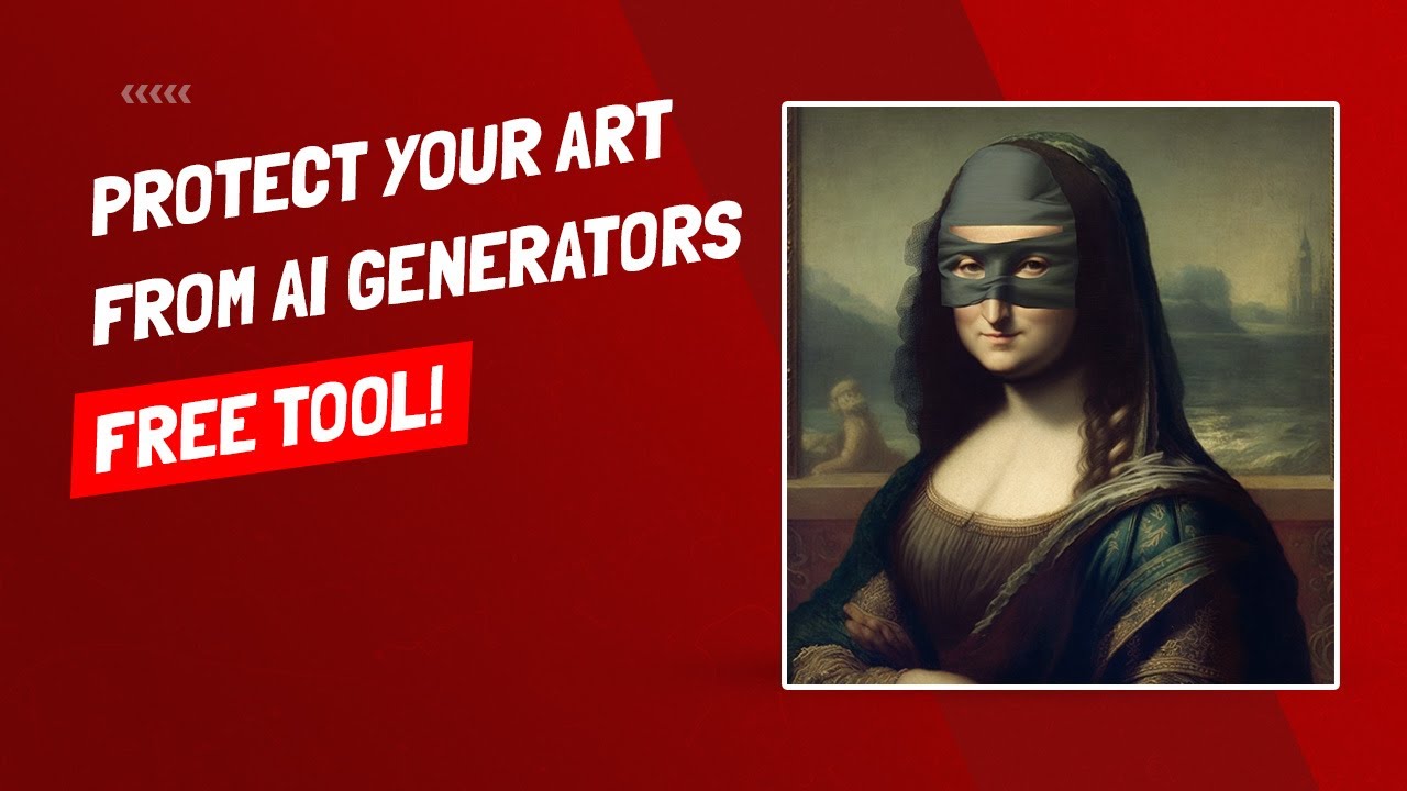 How To Protect Your Digital Art From Being Stolen by AI Art (Image) Generators - Free Tool!