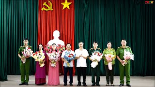 Thành ủy, HĐND, UBND, UBMTTQ Việt Nam thành phố tổ chức sinh hoạt chính trị dưới nghi thức chào cờ đầu tuần tháng 8 năm 2023