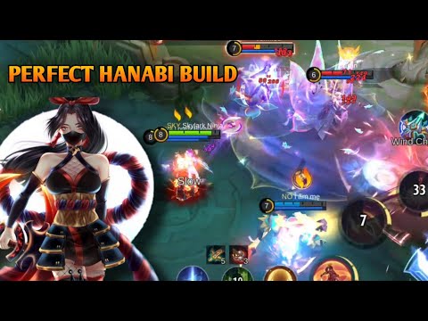 HANABI GAMEPLAY!🔥 HANABI BEST BUILD 2023 | MLBB