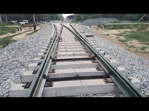 Rail Turnout 1in8.5 Assembly Review a Short Video Clip.