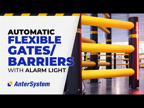 Automatic Flexible Gates/Barriers with alarm light by Anter System