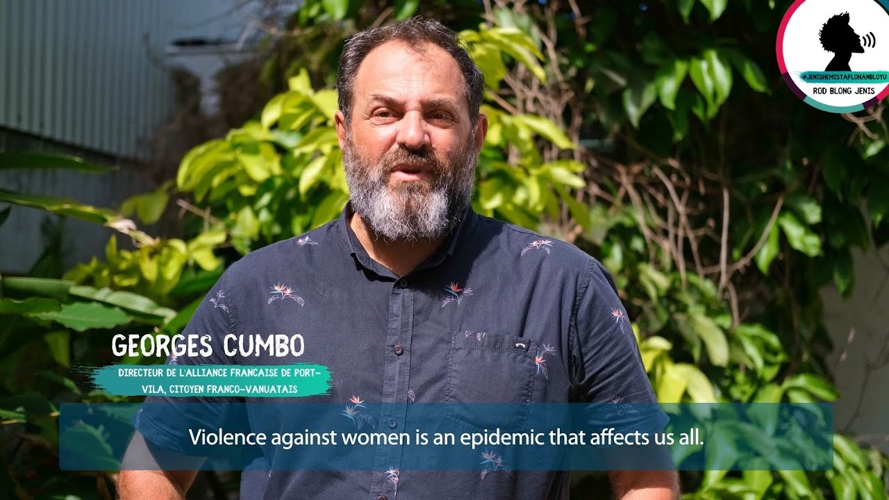 Georges Cumbo Director of Alliance Française de Port-Vila, - Male Champion, 16 Days of Activism 2021