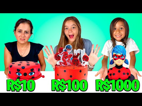 DECORANDO BOLO DE R$ 10 R$ 100 e R$1000 compilado