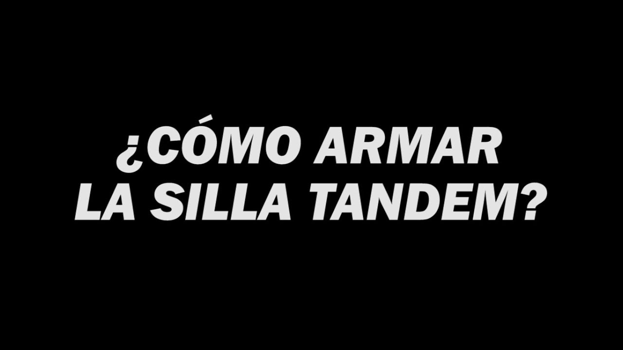 Armado de Silla Tandem paso a paso