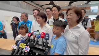 盧市長就黨主席選舉一事接受媒體訪問