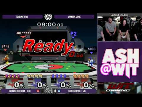 Korean Hustle + SOC vs Team America (ORLY + Hot) - ASH@WIT #119 Melee Winner's Semis