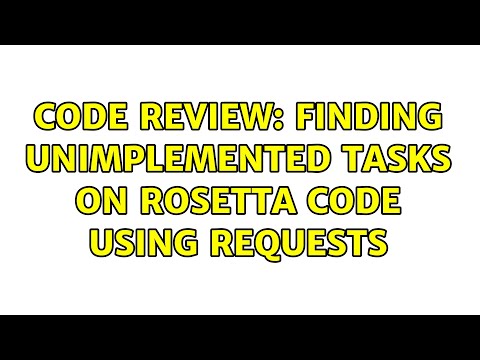 Code Review: Finding unimplemented tasks on Rosetta Code using Requests