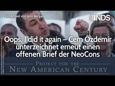 Oops, I did it again – Cem Özdemir unterzeichnet erneut einen offenen Brief der NeoCons | 20.09.2019
