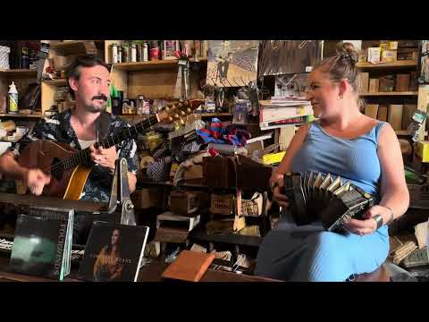 Caroline Keane & Tom Delaney at Foxy John's Pub, Dingle, August 2025, Concertina and Irish Bouzouki
