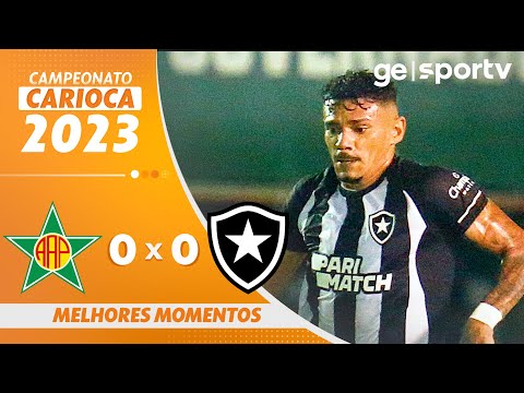 PORTUGUESA-RJ 0 X 0 BOTAFOGO | MELHORES MOMENTOS | TAÇA RIO | CAMPEONATO CARIOCA 2023 | ge.globo