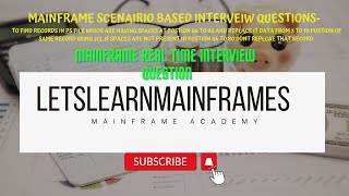 Download the video "Mainframe Scenario based interview Question - Real time interview Question"