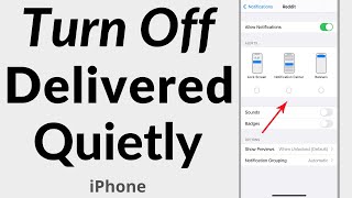 How to Turn Off Delivered Quietly on iPhone