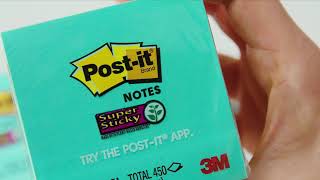 Demo on Post-it® Pop-Up Vs. Flat Pad