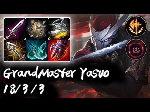 GrandMaster Yasuo Mid vs Galio | High Elo Replays