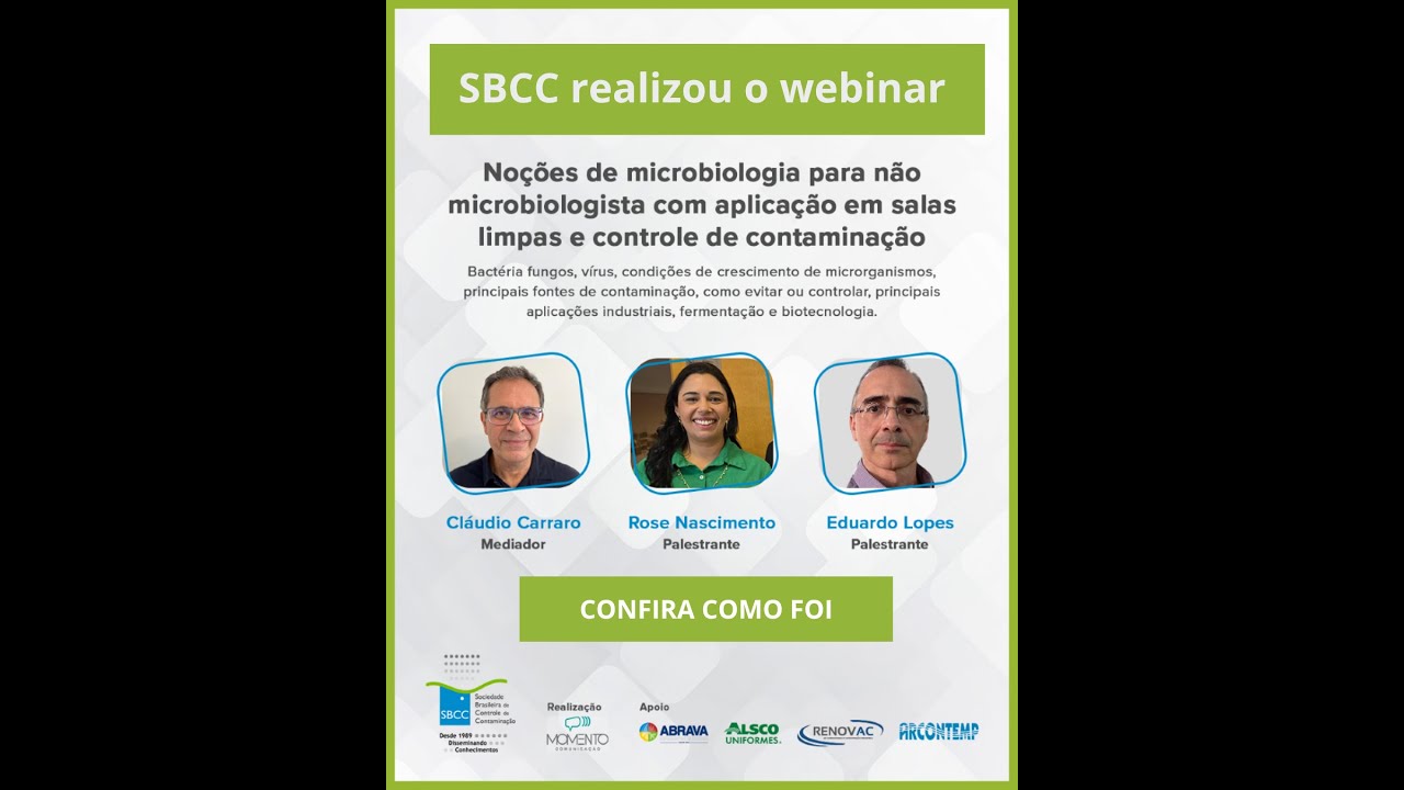 Noções d Microbiologia para ñ Microbiologista c/ aplicação em salas limpas e controle d contaminação