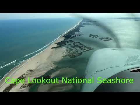 4K | Amazing Aerial View: Hatteras Island, Ocracoke Island, Cape Lookout Seashore, Beaufort
