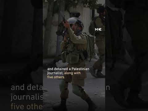 Israeli soldiers raid Nablus in the occupied West Bank