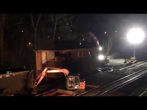 Banbury North Signal Box Demolition - 26/03/2017