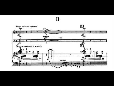 Gaspar Cassadó - Piano Trio in C Major (1926) [Score-Video]