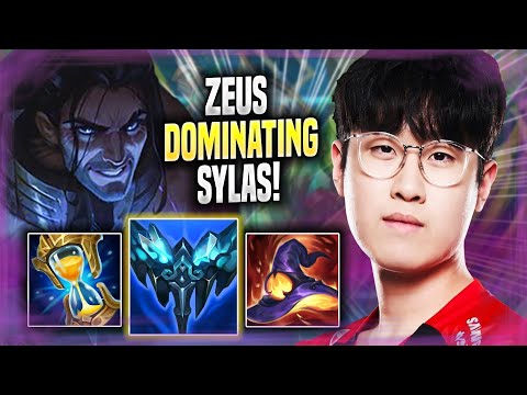ZEUS DOMINATING WITH SYLAS! - T1 Zeus Plays Sylas TOP vs Kennen! | Season 2022