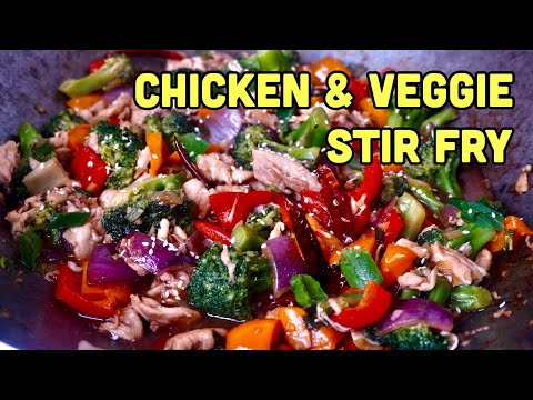 This Colorful Chicken and Veggie Stir Fry is Amazing! | easy chicken and vegetable stir fry recipe