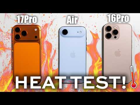 Does the iPhone Air Overheat? We Tested It Against 17 & 16 Pro Max!