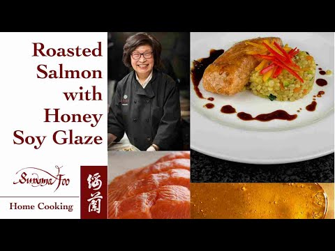 Slow Roasted Salmon with Honey Soy Glaze