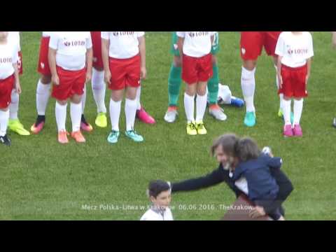 Pożegnanie Kamila Kosowskiego z kadrą podczas meczu Polska-Litwa w Krakowie 2016, Zibi Boniek