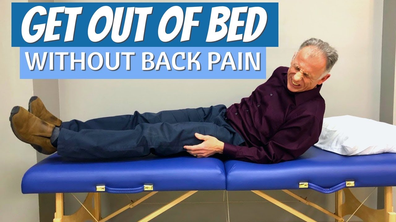 Watch video Have Back Pain/Sciatica How to Get Out of Bed Without Making It Worse Now Have Back Pain/Sciatica How to Get Out of Bed Without Making It Worse