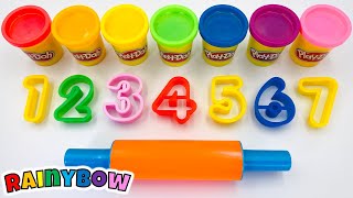 Numbers 1 to 10 with Play Doh  Toddler Learning Vi