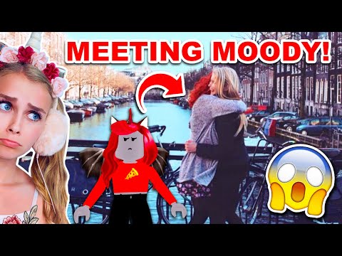 Meeting My Best Friend Moody In Real Life For The First Time Roblo - roblox moody unicorn twin real face