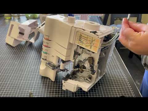 Overlock abbauen und reinigen Ölen zusammenbauen ausprobieren #overlockmachine