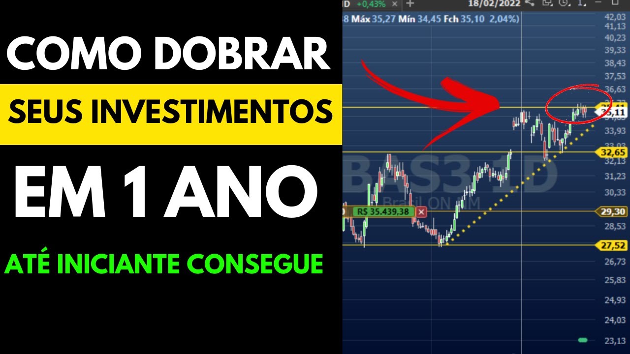 ESTRATÉGIA SENSATA PARA DOBRAR SEU DINHEIRO EM 1 ANO: ATÉ INICIANTE CONSEGUE